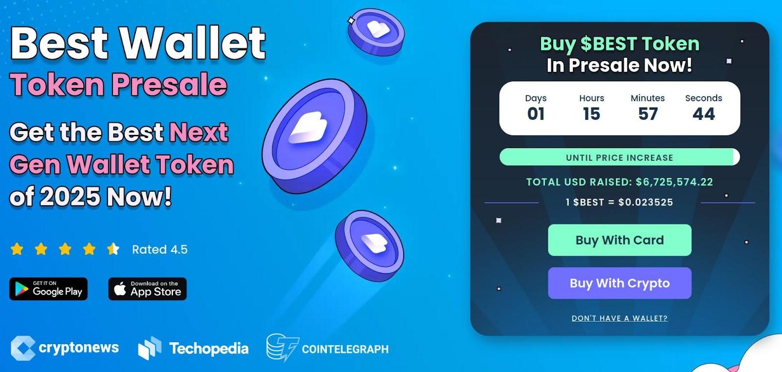 $BEST is a Web3 wallet token with extensive utility and growth potential