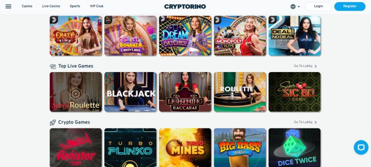 Cryptorino Bitcoin Gambling