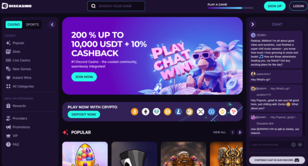 DisCasino казино игри