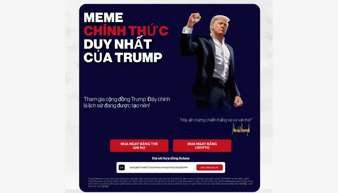 Dự đoán giá Trump Meme ($TRUMP) giai đoạn năm 2025 đến năm 2030