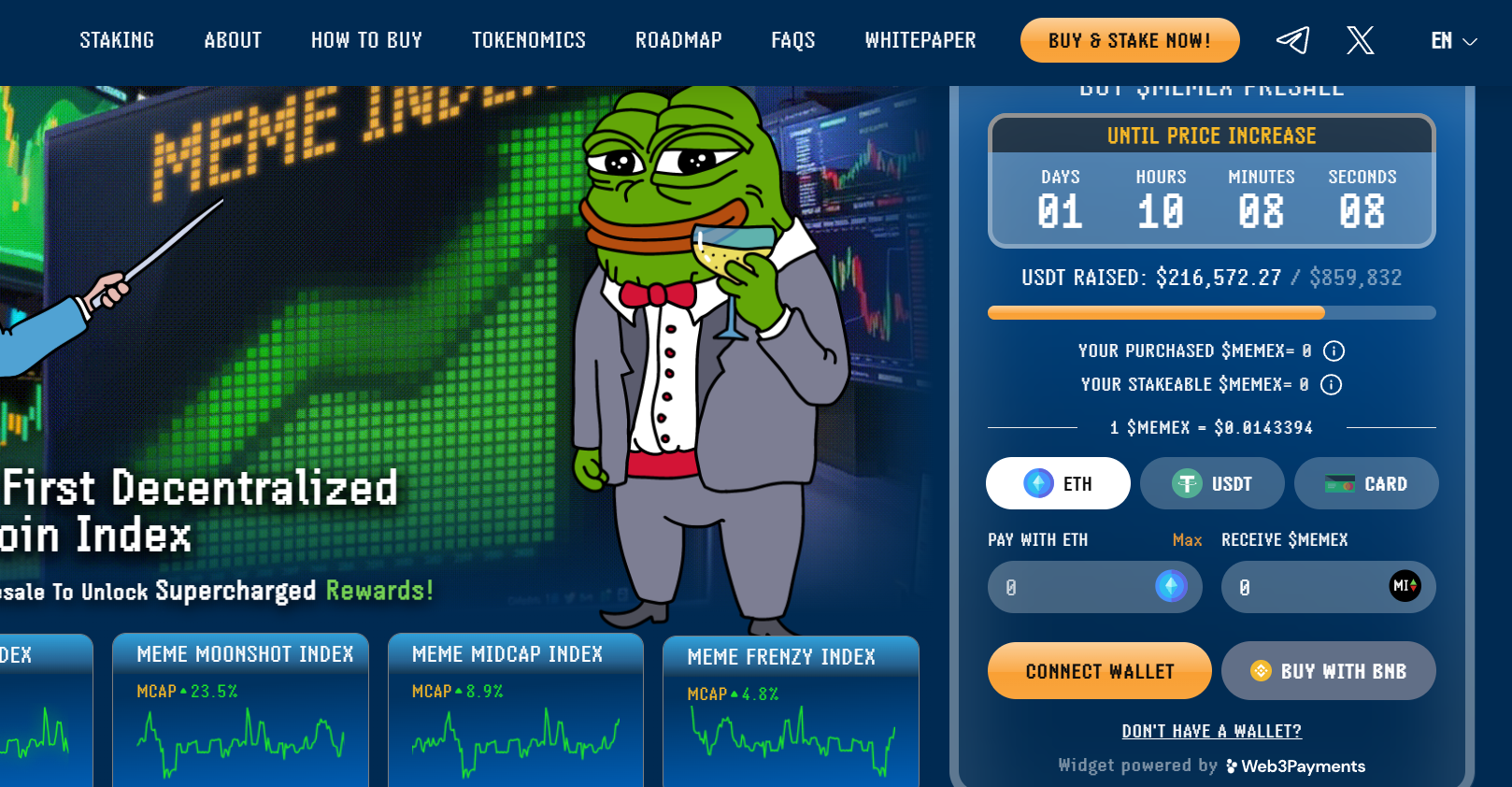 meme index - trending crypto