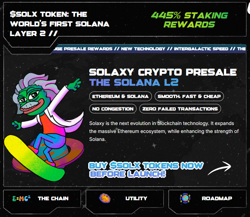 solaxy - 6 Meme Coin yang Sedang Tren Minggu Ini