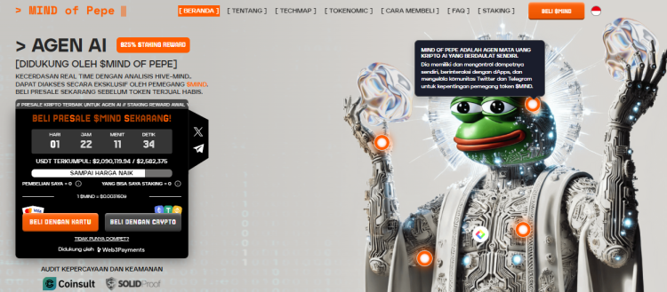 Token MIND - Prediksi harga Mind of Pepe