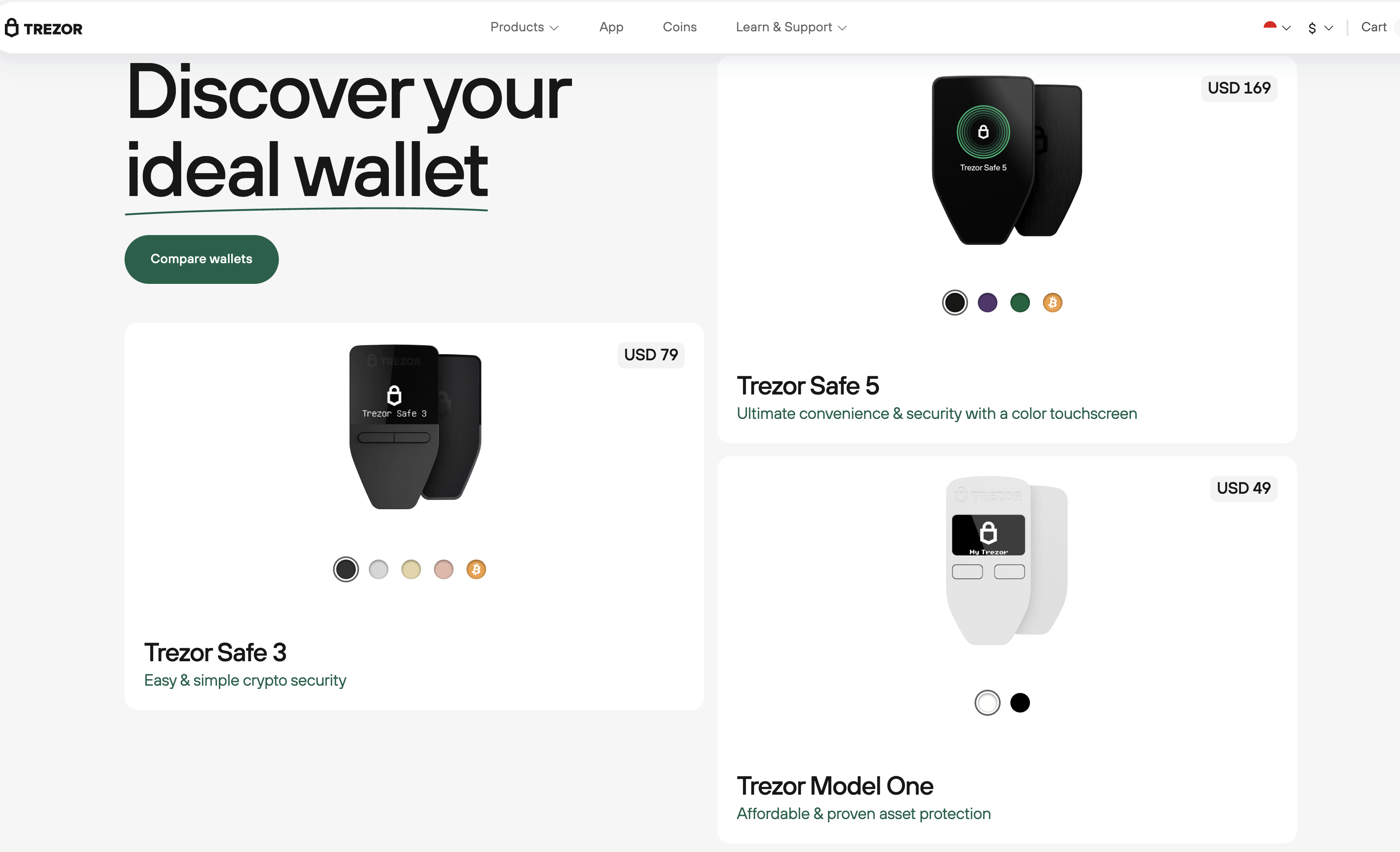 Trezor - Dompet Wallet Crypto