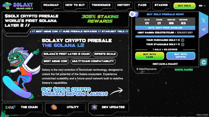 Solaxy $SOLX top meme coin