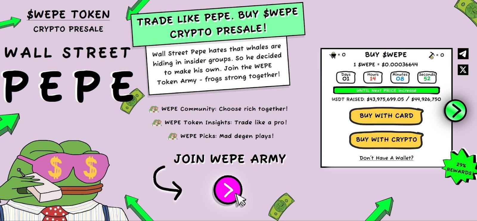 WEPE could be one of the best altcoins to drive returns, presale success shows