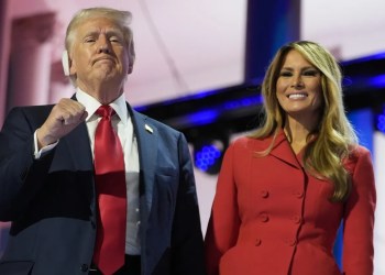 トランプ米大統領とメラニア夫人