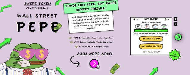 $WEPE presale website