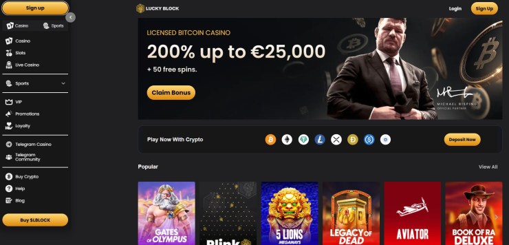 Lucky Block лицензирано онлайн казино в България