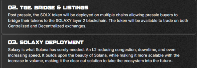 Solaxy Roadmap