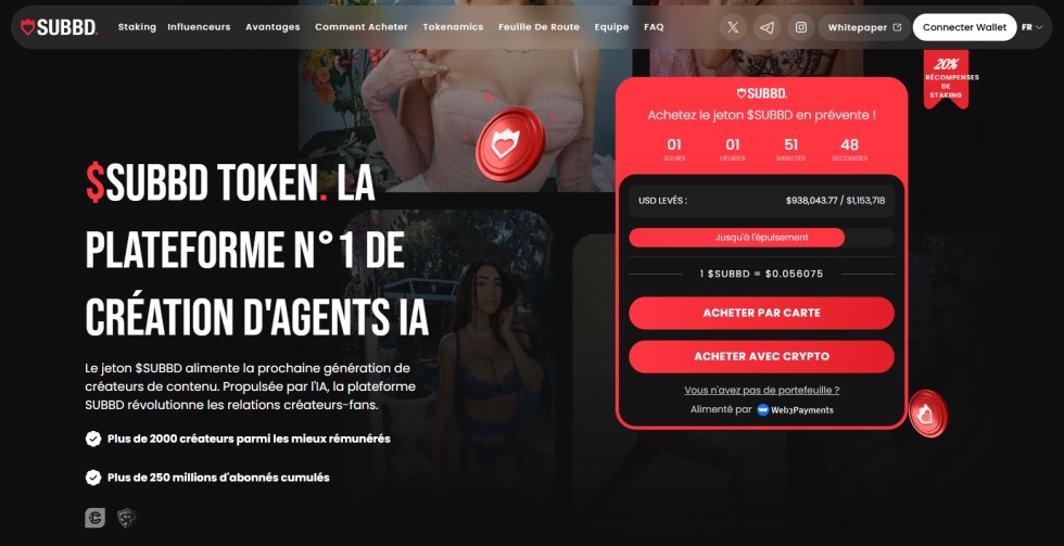 SUBBD token en prévente