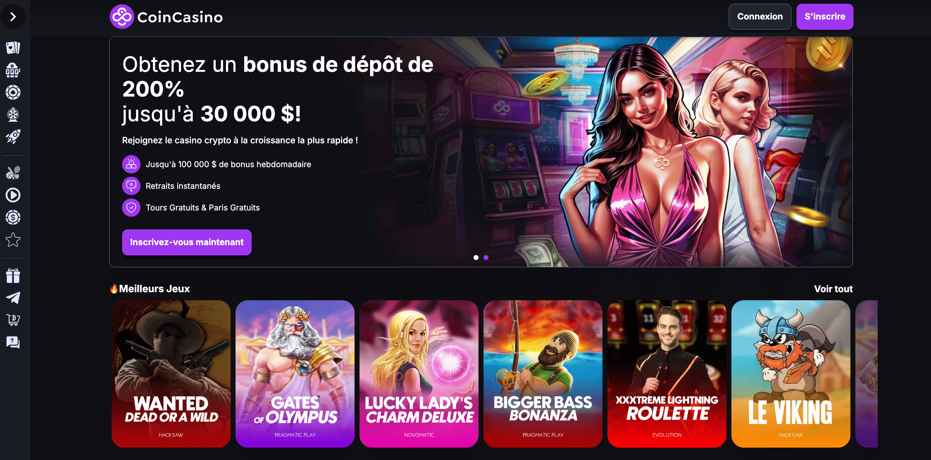 Meilleur crypto casino Coin casino