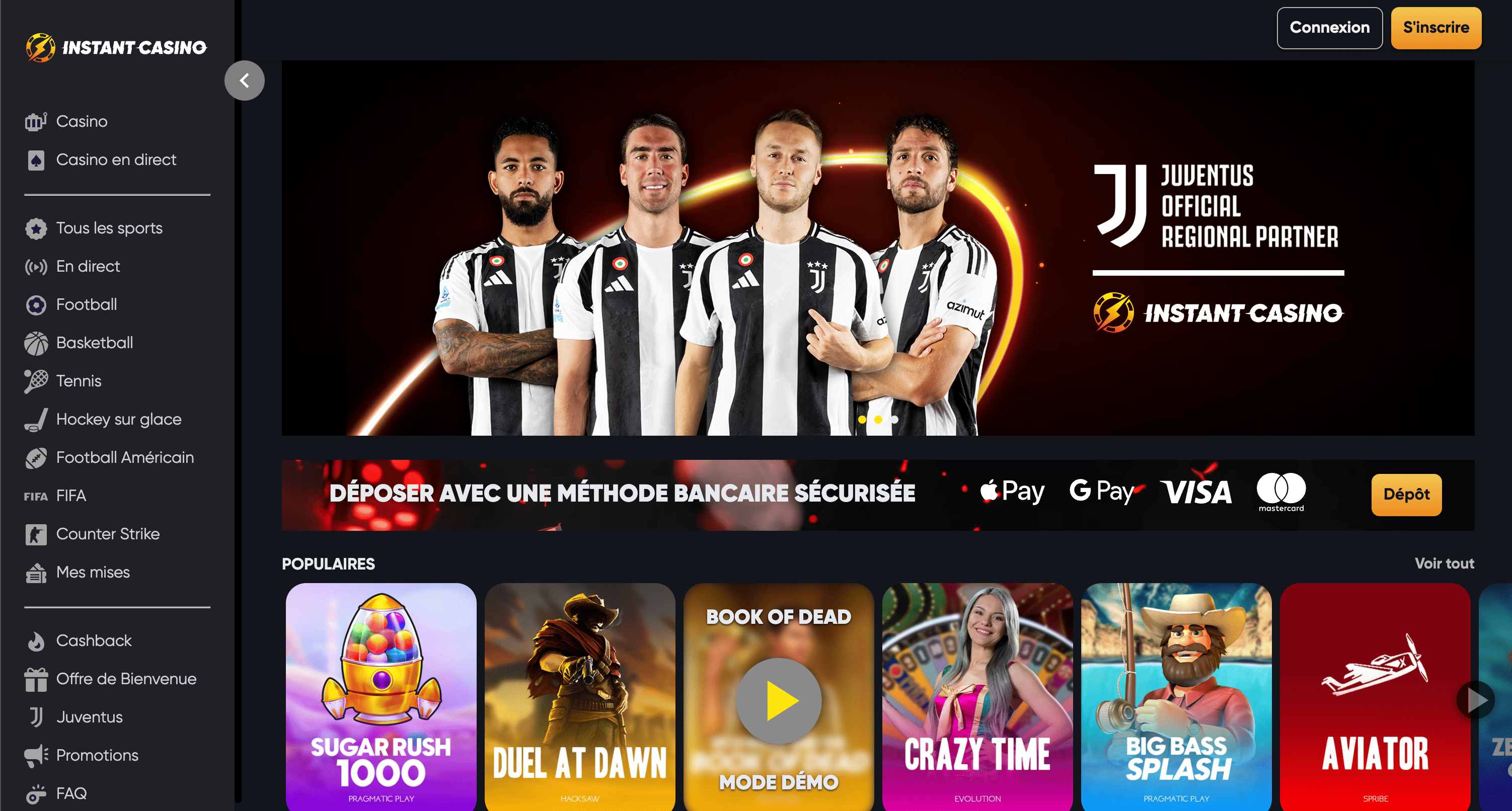 Meilleur crypto casino Instant casino