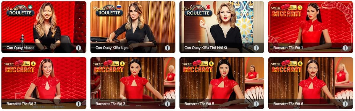 Chọn trò chơi đặt cược