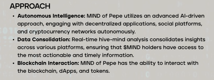 Extract from $MIND's whitepaper. 