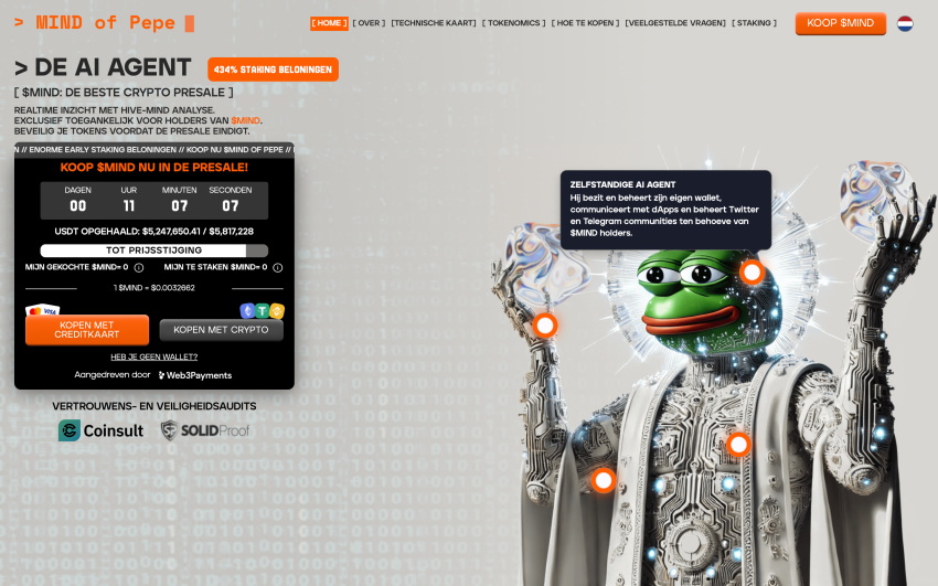 Mind of Pepe (MIND) presale - ChatGPT 2025 crypto voorspelling: