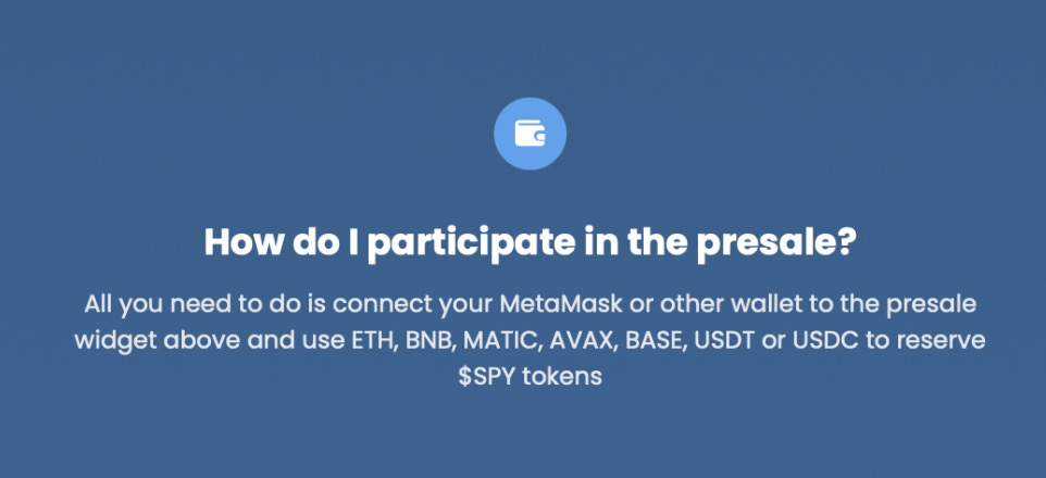 Join the $SPY token presale
