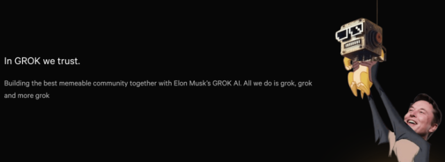 Grok memecoin marketing