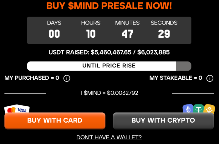 Buy $MIND presale