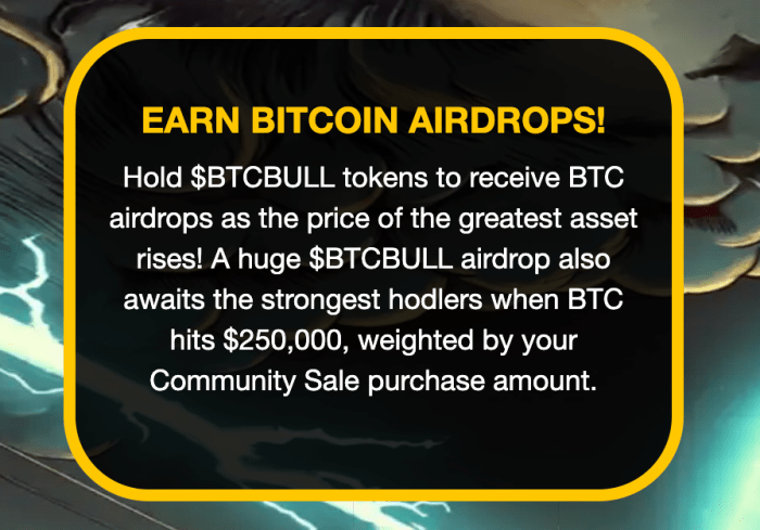 BTC Bull Token Airdrops