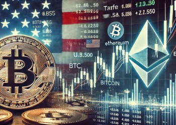 Bitcoin & Ethereum Move in Lockstep With U.S. Stocks As Tariff Concerns Weigh On Markets