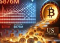 Crypto Outflows Continue as US Investors Pull Back: $876M in One Week