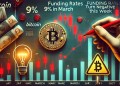 Bitcoin Funding Rates Decline 9% In March – Will It Go Negative This Week?