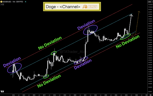 Dogecoin Price Registers Deviation From Macro Channel, Analyst Sets  Target