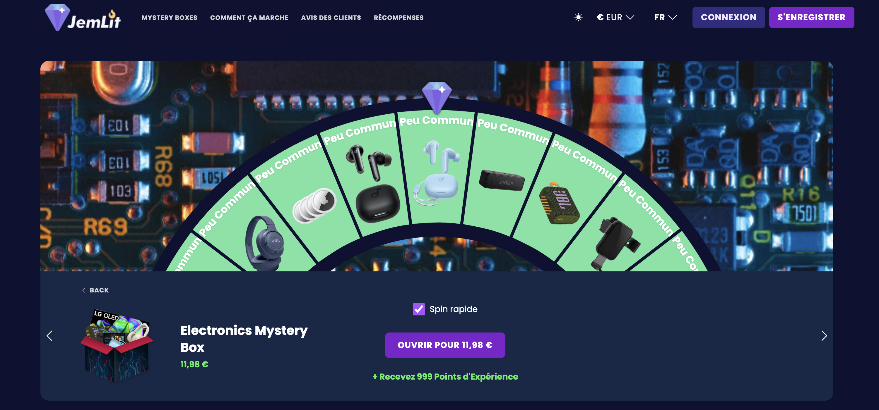 Électronique mystery box Jemlit