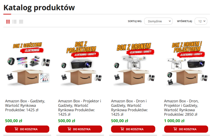 Amazon mystery box na Returnstore. 