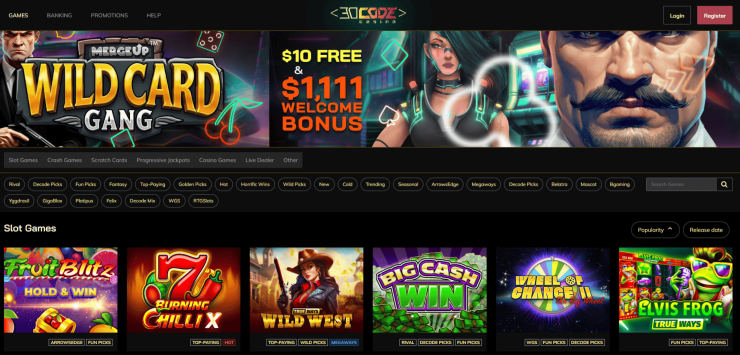 A preview of Decode Casino’s slots game options A preview of Decode Casino’s slots game options