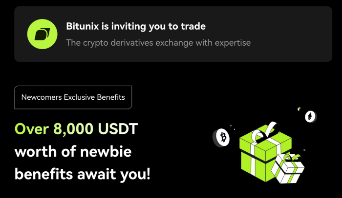 Bitunix new user promotion