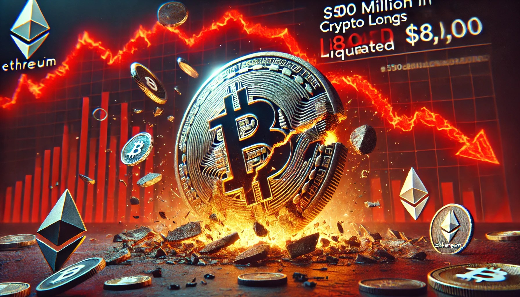 $500 Million In Crypto Longs Gone As Bitcoin Crashes Under $80,000