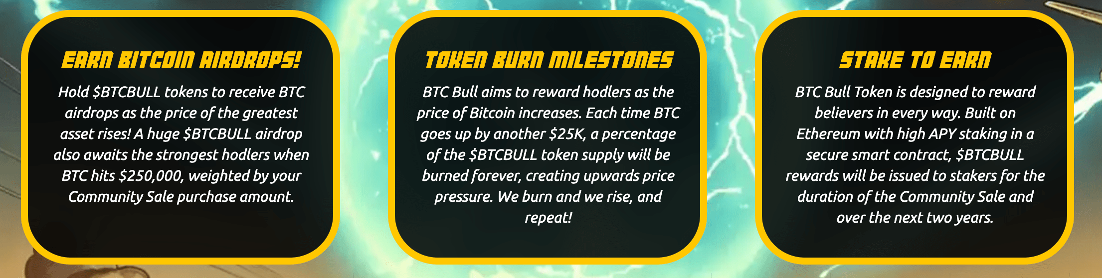 $BTCBULL participation rewards