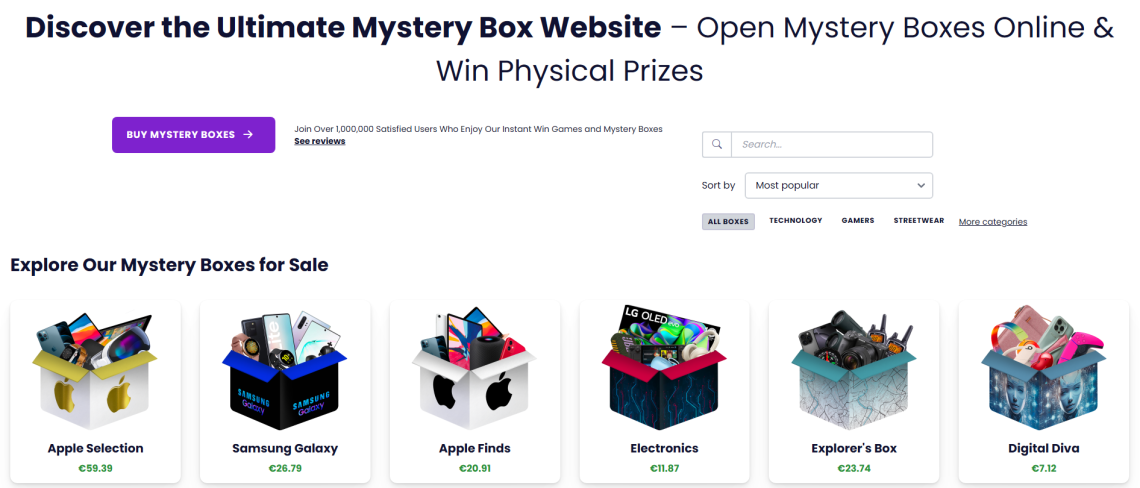 Beste mystery boxes online 2025