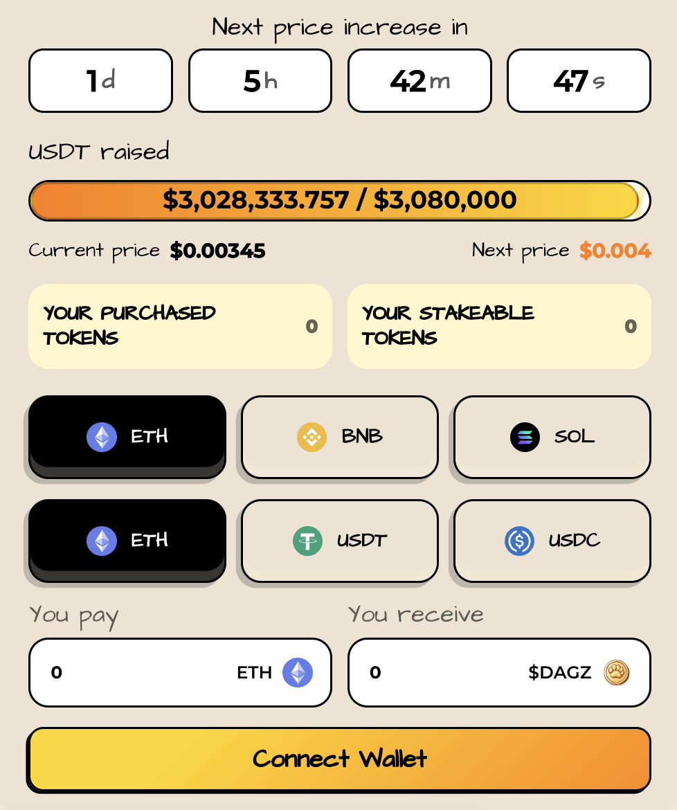 $DAGZ presale how to buy