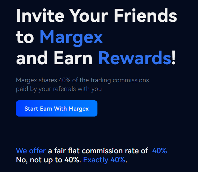 покани приятели в Margex