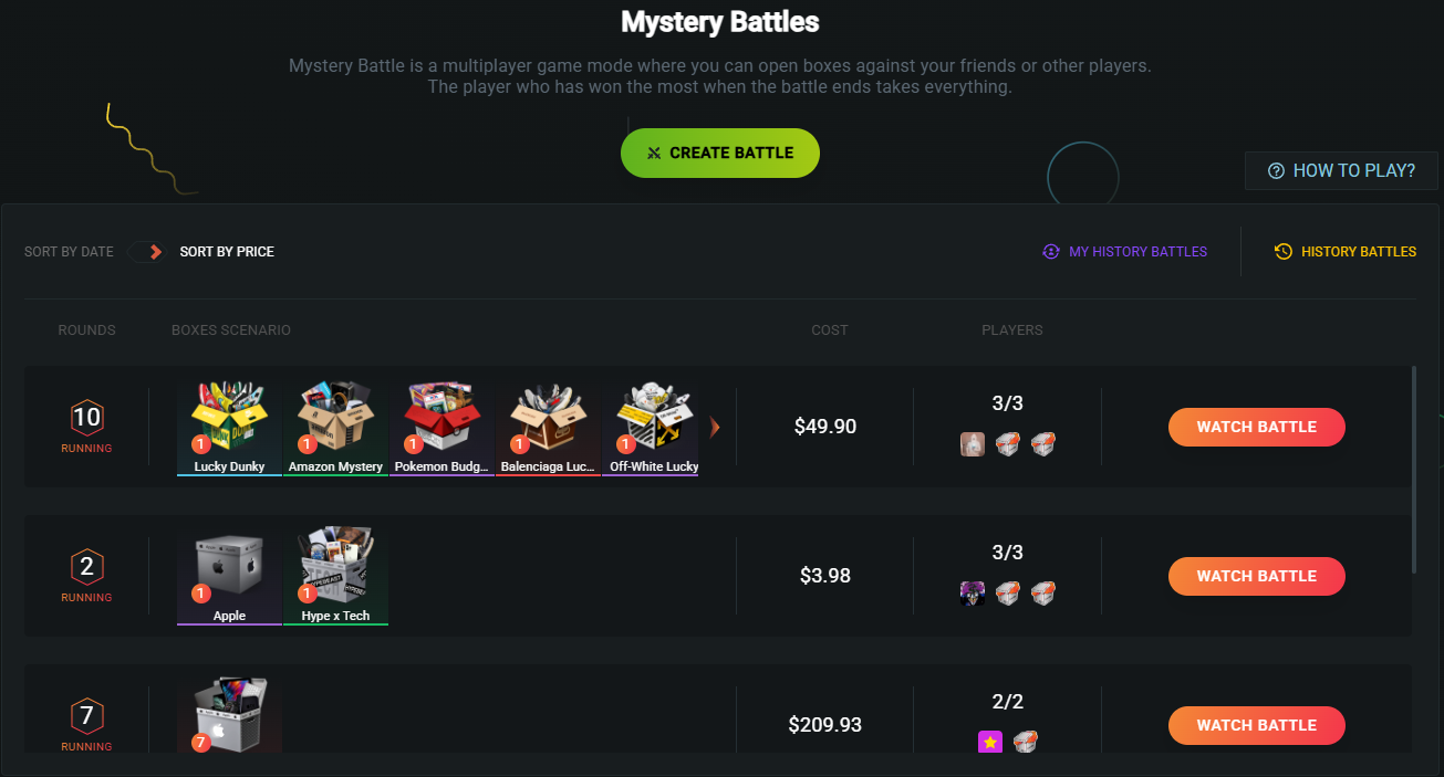 lootie mystery battles
