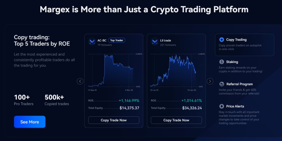Margex more than just a crypto trading platorm
