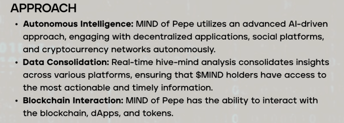 Approccio al progetto $MIND dal whitepaper