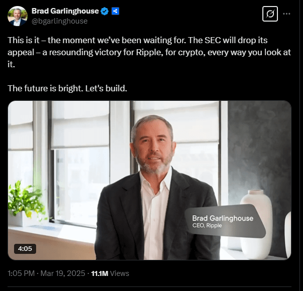 Ripple CEO Brad Garlinghouse