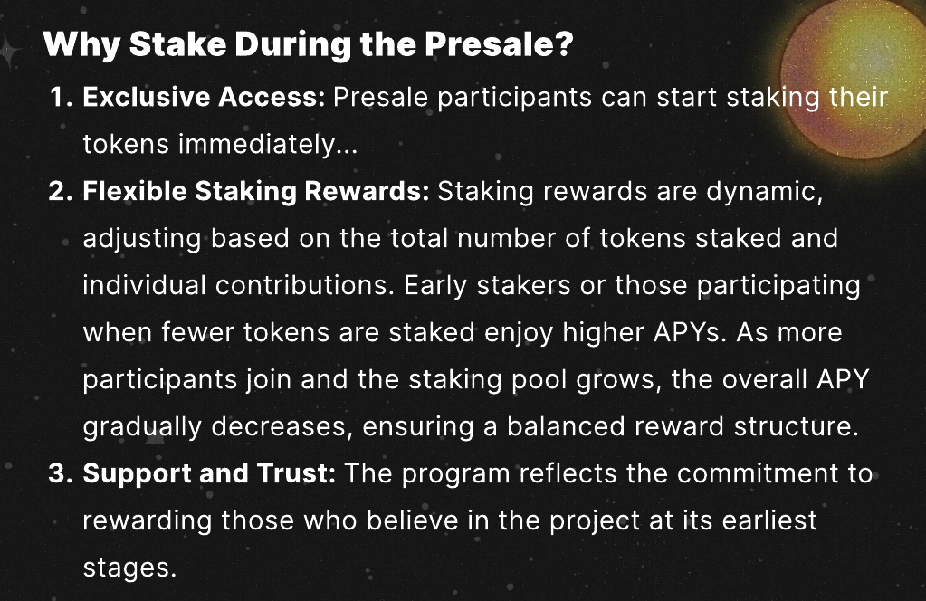 Solaxy staking info