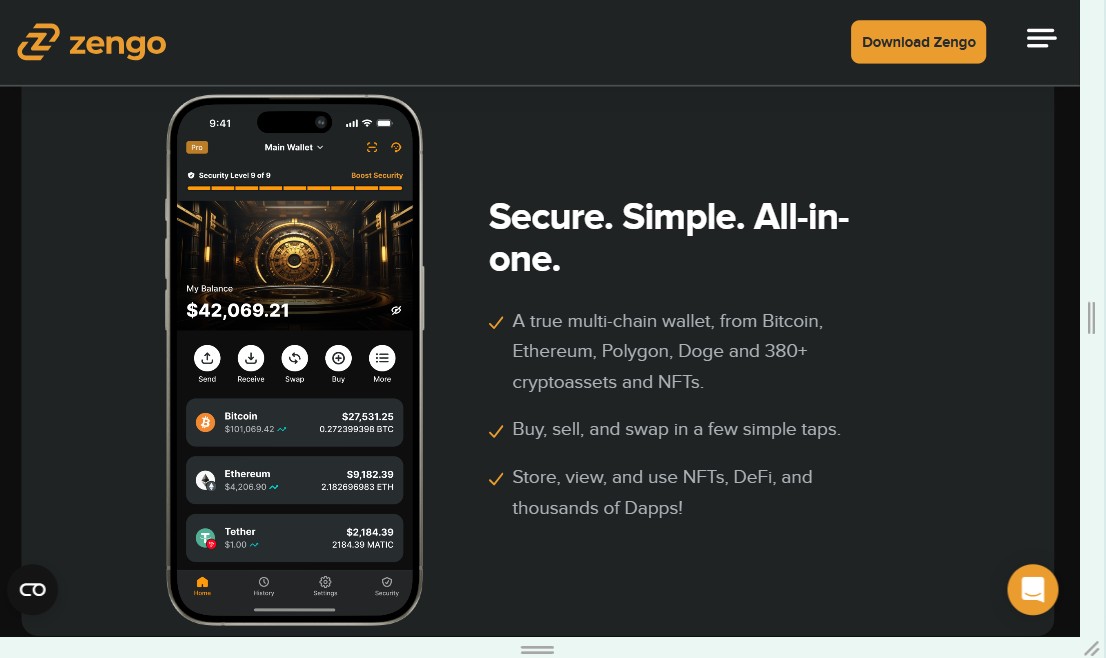zengo home migliori wallet crypto