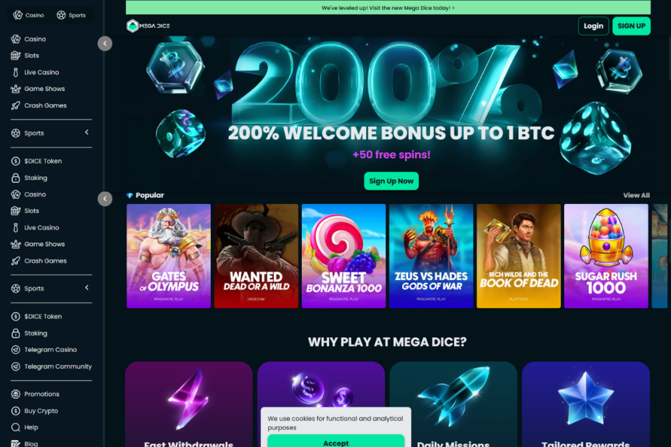 Bitcoinist mega dice online στοιχημα