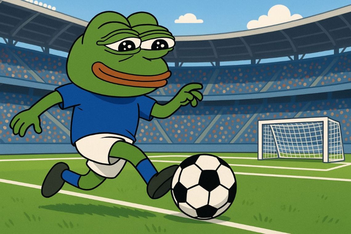 Fantasy Pepe FEPE coin crypto piłka nożna