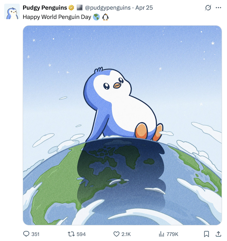 $PENGU, one of the top meme coins, celebrates World Penguin Day