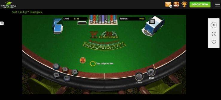 Suit 'Em Up Blackjack on Raging Bull Slots Suit 'Em Up Blackjack on Raging Bull Slots