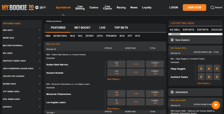 MyBookie, one of the best Florida sportsbooks