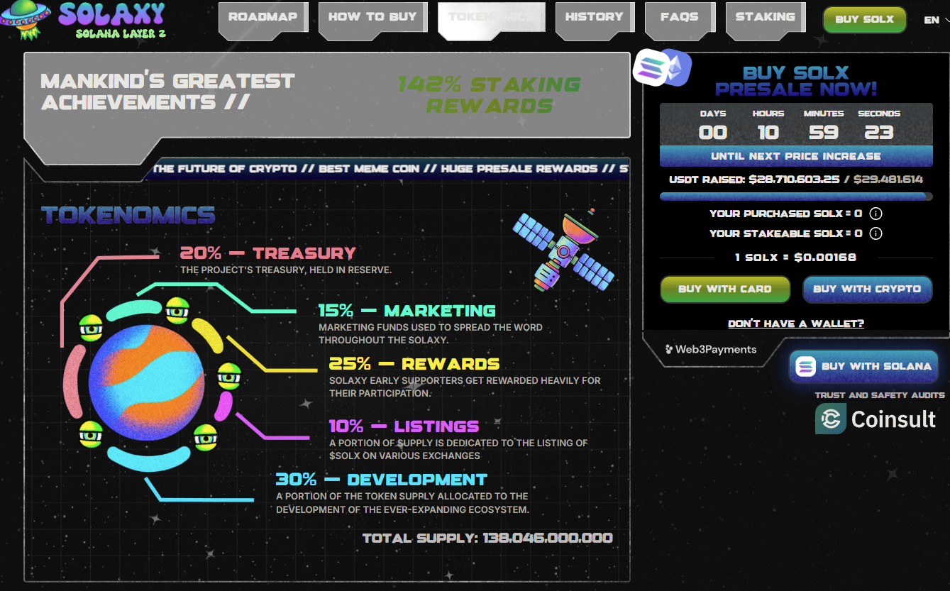 Solaxy presale website