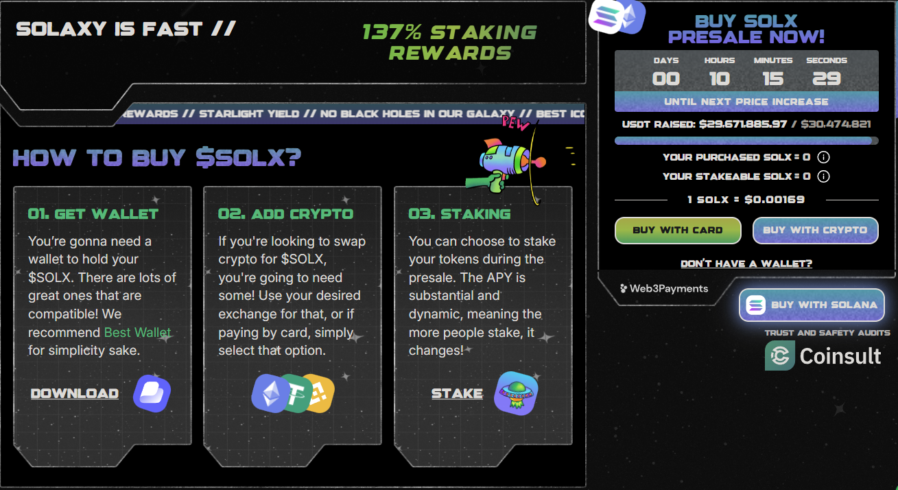 Solaxy presale website